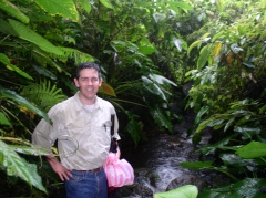 standing in the jungle stream